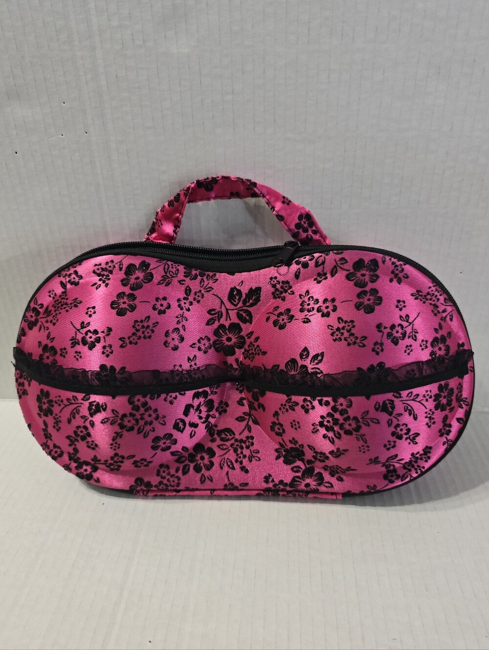 Katie K The Brag Company Bra Shaped Bag Purse Katie Womens Fushia Pink Black